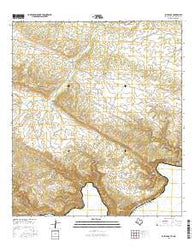 Bullis Gap Texas Current topographic map, 1:24000 scale, 7.5 X 7.5 Minute, Year 2016