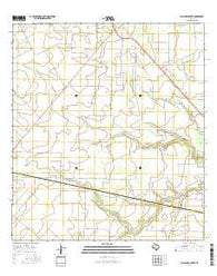 Bullshead Creek Texas Current topographic map, 1:24000 scale, 7.5 X 7.5 Minute, Year 2016
