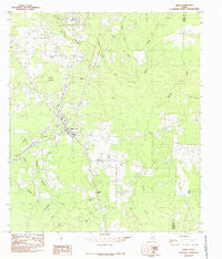 Buna Texas Historical topographic map, 1:24000 scale, 7.5 X 7.5 Minute, Year 1984