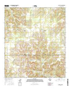 Bundy Ranch Texas Current topographic map, 1:24000 scale, 7.5 X 7.5 Minute, Year 2016