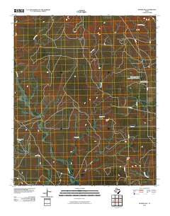 Bunker Hill Texas Historical topographic map, 1:24000 scale, 7.5 X 7.5 Minute, Year 2010