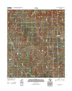 Bunker Hill Texas Historical topographic map, 1:24000 scale, 7.5 X 7.5 Minute, Year 2012