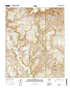 Bunker Hill Texas Current topographic map, 1:24000 scale, 7.5 X 7.5 Minute, Year 2016