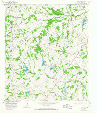 Bunyan Texas Historical topographic map, 1:24000 scale, 7.5 X 7.5 Minute, Year 1965