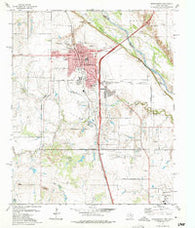 Burkburnett Texas Historical topographic map, 1:24000 scale, 7.5 X 7.5 Minute, Year 1972