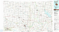 Burkburnett Texas Historical topographic map, 1:100000 scale, 30 X 60 Minute, Year 1985