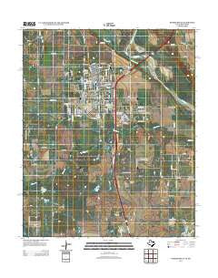 Burkburnett Texas Historical topographic map, 1:24000 scale, 7.5 X 7.5 Minute, Year 2012
