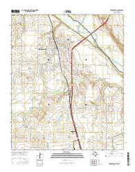 Burkburnett Texas Current topographic map, 1:24000 scale, 7.5 X 7.5 Minute, Year 2016