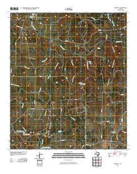 Burkett Texas Historical topographic map, 1:24000 scale, 7.5 X 7.5 Minute, Year 2010