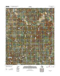 Burkett Texas Historical topographic map, 1:24000 scale, 7.5 X 7.5 Minute, Year 2013