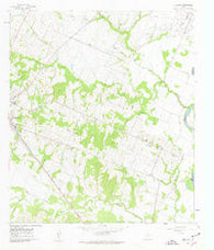 Burleigh Texas Historical topographic map, 1:24000 scale, 7.5 X 7.5 Minute, Year 1961