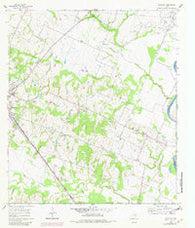 Burleigh Texas Historical topographic map, 1:24000 scale, 7.5 X 7.5 Minute, Year 1961