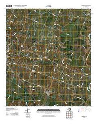 Burleigh Texas Historical topographic map, 1:24000 scale, 7.5 X 7.5 Minute, Year 2010