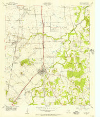 Burleson Texas Historical topographic map, 1:24000 scale, 7.5 X 7.5 Minute, Year 1955