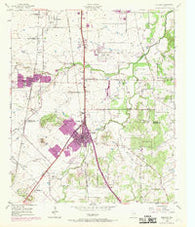 Burleson Texas Historical topographic map, 1:24000 scale, 7.5 X 7.5 Minute, Year 1955