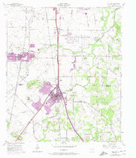 Burleson Texas Historical topographic map, 1:24000 scale, 7.5 X 7.5 Minute, Year 1955