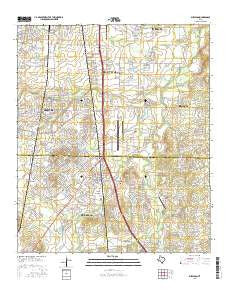 Burleson Texas Current topographic map, 1:24000 scale, 7.5 X 7.5 Minute, Year 2016