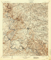 Burnet Texas Historical topographic map, 1:125000 scale, 30 X 30 Minute, Year 1909