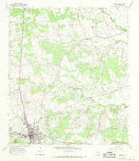 Burnet Texas Historical topographic map, 1:24000 scale, 7.5 X 7.5 Minute, Year 1967