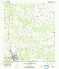Burnet Texas Historical topographic map, 1:24000 scale, 7.5 X 7.5 Minute, Year 1967