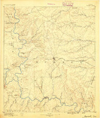Burnet Texas Historical topographic map, 1:125000 scale, 30 X 30 Minute, Year 1887