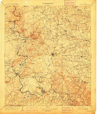 Burnet Texas Historical topographic map, 1:125000 scale, 30 X 30 Minute, Year 1909