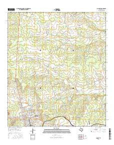 Burnet Texas Current topographic map, 1:24000 scale, 7.5 X 7.5 Minute, Year 2016