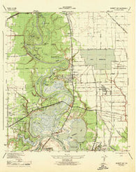 Burnett Bay Texas Historical topographic map, 1:31680 scale, 7.5 X 7.5 Minute, Year 1944