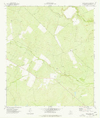 Burns Ranch Texas Historical topographic map, 1:24000 scale, 7.5 X 7.5 Minute, Year 1974