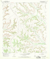 Burnt Canyon Texas Historical topographic map, 1:24000 scale, 7.5 X 7.5 Minute, Year 1967
