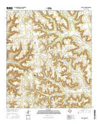 Burnt Canyon Texas Current topographic map, 1:24000 scale, 7.5 X 7.5 Minute, Year 2016