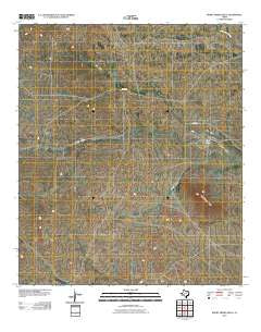 Burnt Spring Hills Texas Historical topographic map, 1:24000 scale, 7.5 X 7.5 Minute, Year 2010