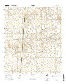 Burnt Spring Hills SE Texas Current topographic map, 1:24000 scale, 7.5 X 7.5 Minute, Year 2016