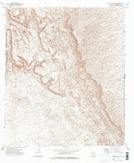 Burro Canyon Texas Historical topographic map, 1:24000 scale, 7.5 X 7.5 Minute, Year 1973