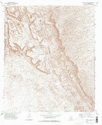 Burro Canyon Texas Historical topographic map, 1:24000 scale, 7.5 X 7.5 Minute, Year 1973
