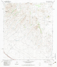 Burro Draw Texas Historical topographic map, 1:24000 scale, 7.5 X 7.5 Minute, Year 1983