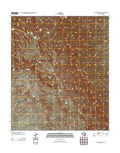 Burro Canyon Texas Historical topographic map, 1:24000 scale, 7.5 X 7.5 Minute, Year 2013