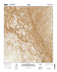 Burro Canyon Texas Current topographic map, 1:24000 scale, 7.5 X 7.5 Minute, Year 2016
