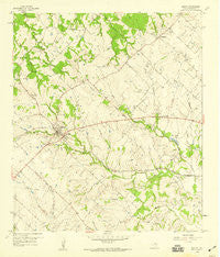 Burton Texas Historical topographic map, 1:24000 scale, 7.5 X 7.5 Minute, Year 1958