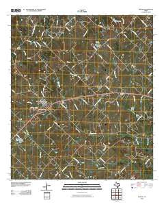 Burton Texas Historical topographic map, 1:24000 scale, 7.5 X 7.5 Minute, Year 2010