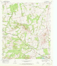 Busby Texas Historical topographic map, 1:24000 scale, 7.5 X 7.5 Minute, Year 1969