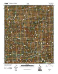 Busby Texas Historical topographic map, 1:24000 scale, 7.5 X 7.5 Minute, Year 2010