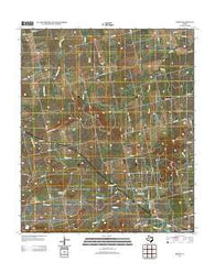 Busby Texas Historical topographic map, 1:24000 scale, 7.5 X 7.5 Minute, Year 2012