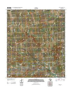 Busby Texas Historical topographic map, 1:24000 scale, 7.5 X 7.5 Minute, Year 2012