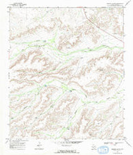 Busher Canyon Texas Historical topographic map, 1:24000 scale, 7.5 X 7.5 Minute, Year 1968