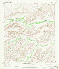 Busher Canyon Texas Historical topographic map, 1:24000 scale, 7.5 X 7.5 Minute, Year 1968