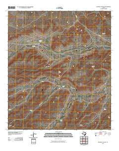 Busher Canyon Texas Historical topographic map, 1:24000 scale, 7.5 X 7.5 Minute, Year 2010