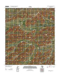 Busher Canyon Texas Historical topographic map, 1:24000 scale, 7.5 X 7.5 Minute, Year 2012