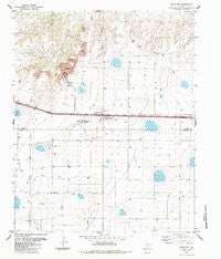 Bushland Texas Historical topographic map, 1:24000 scale, 7.5 X 7.5 Minute, Year 1984