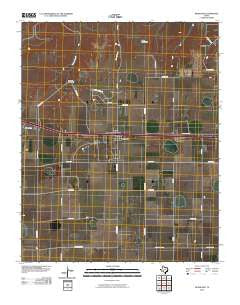 Bushland Texas Historical topographic map, 1:24000 scale, 7.5 X 7.5 Minute, Year 2010